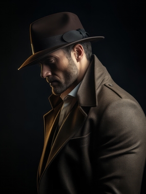 欧美侧颜大叔帅哥写真摄影图片